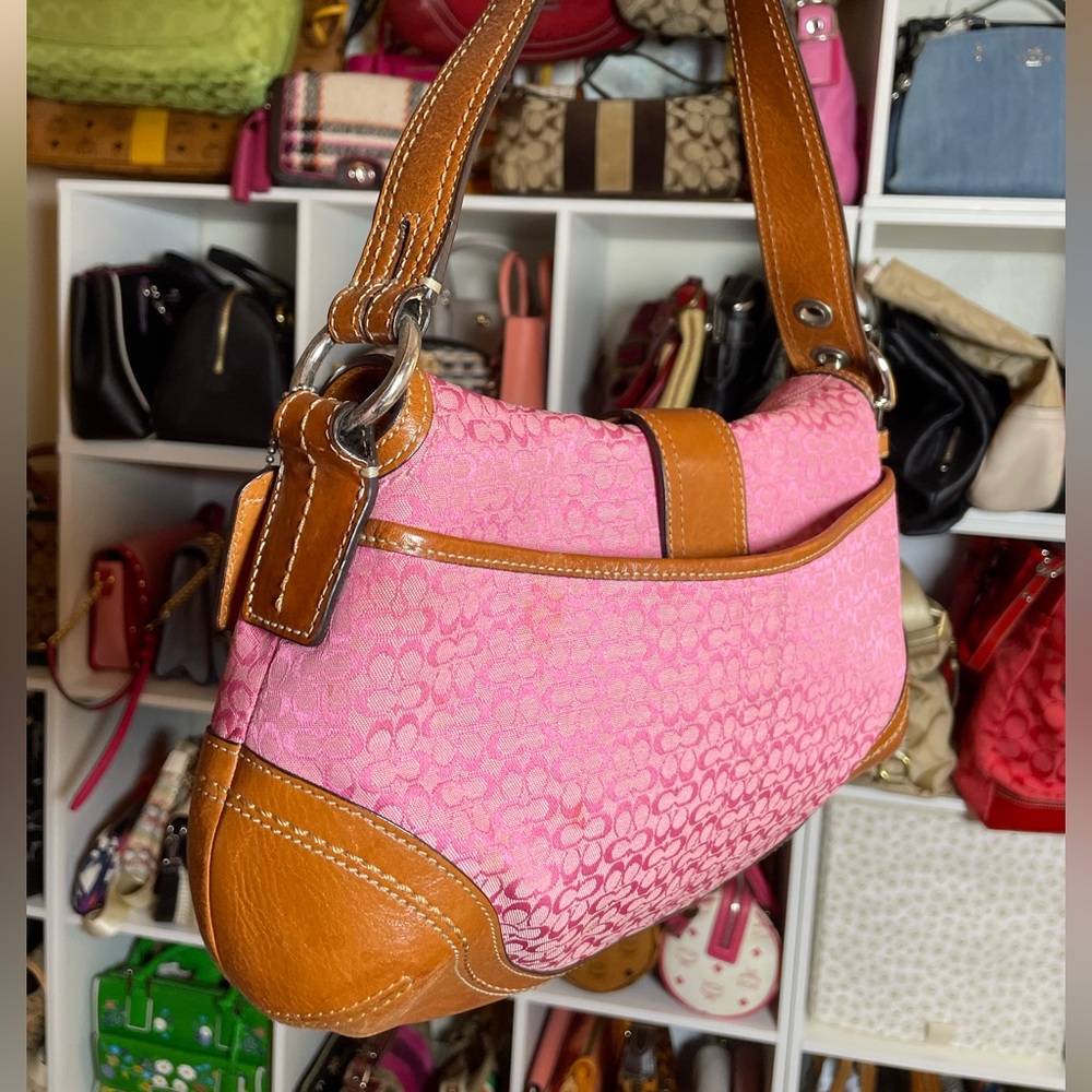 Coach Y2K Barbie Pink Soho Signature Mini C Logo Shoulder Bag- F10926 💕 - Picture 7 of 17